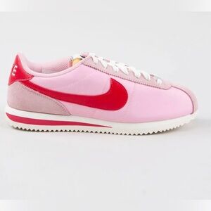 Women's NIKE Cortez Textile Womens Shoes Pink and Red Size 11